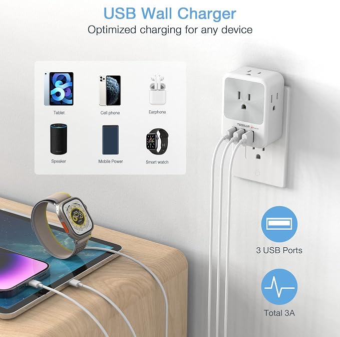 Multi Plug Outlet Splitter - Image 3