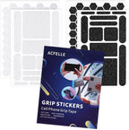 4Pack Phone Grip Tape, Finger Grip Stickers Decal Waterproof Pre-Cut Non Slip by ACFELLE
