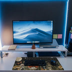 Large Gaming Mouse Pad for Desk, Cute Forest Mushroom Desk Mat, Starry Night - Image 6