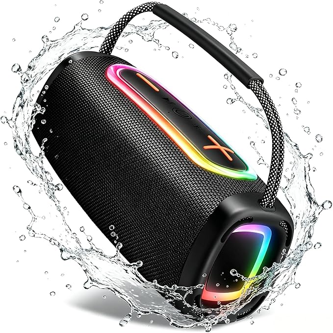 Bluetooth Speaker 60W, 36H Playtime 6000mAh BT5.4 Portable Wireless Speaker by Matast