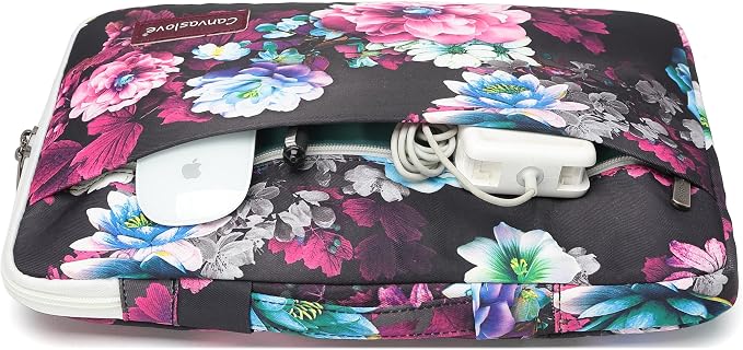 Canvaslove Floral Laptop Sleeve Case, Cushioned - Image 3