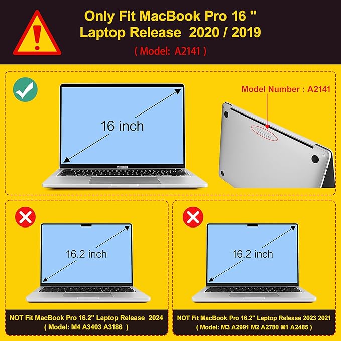 Mektron Designed Case for MacBook Pro 16 Inch A2141 Cover 2019 Release 16" - Image 2