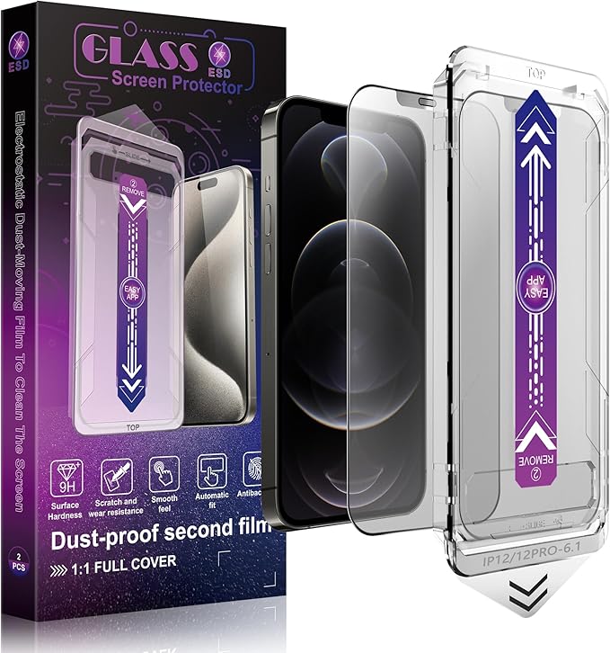 2 Pack Matte Screen Protector for iPhone 12 and iPhone 12 Pro 6.1-Inch Auto by SHANG+PIN+JIA