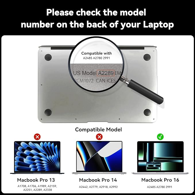IPROKKO 360° Privacy Screen MacBook Pro 16 inch, Matte Anti Glare Blue Light - Image 7