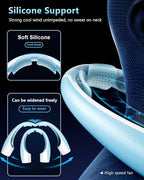 AI Neck Fan, 4 Speeds Adjustable Portable Personal Fan Rechargeable, 4000 mAh - Image 4