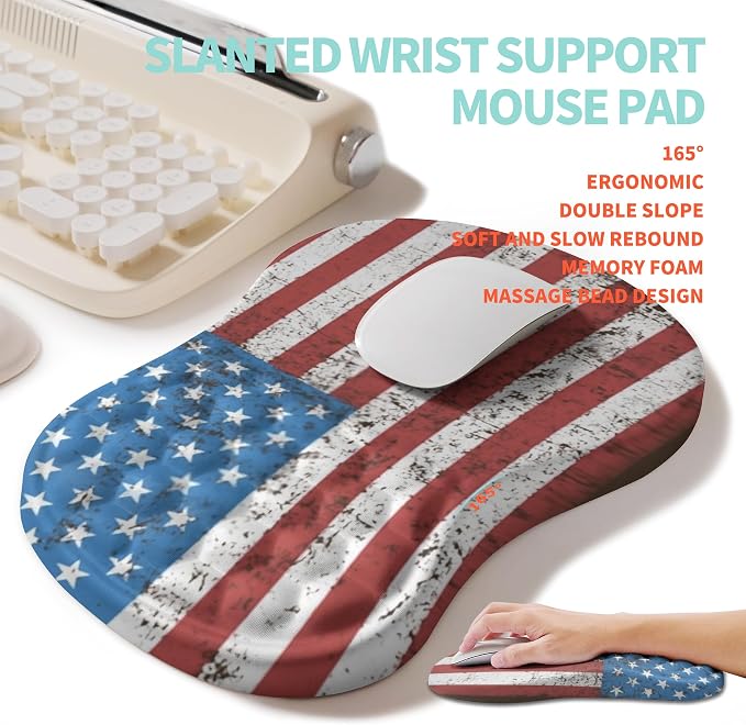 2-in-1 Ergonomic Set, Wave Rise Keyboard Wrist Rest and Massage Bulge Slope - Image 3