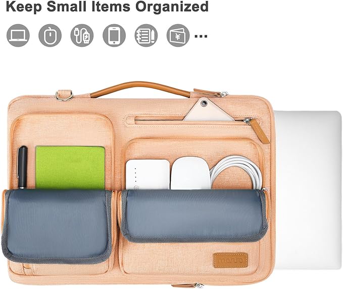 MOSISO 360 Protective Laptop Shoulder Bag, 15-15.6 inch Computer Bags Compatible - Image 2
