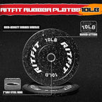RitFit Bumper Plates, Colored Fleck-Rubber Weight Plates - Image 5