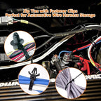 180Pcs Wire Loom Clips for Car Push Mount Zip Ties Assorted Sizes Automotive - Image 5