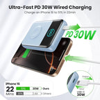 Magnetic Portable Charger for iPhone, 3-in-1 10800mAh Qi2 15W Wireless Power - Image 3