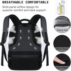 17 Inch Laptop Backpack, Business Anti Theft Slim Durable Laptops Backpack - Image 5
