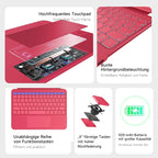 HOU Rotatable Keyboard Case for iPad Air 11, Magnetic Detachable Case - Image 3