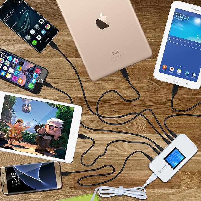 60W 8-Port USB Wall Charger, Tablet and Multiple Devices - Image 7
