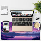 Gaming Desk Pad Large Extra Length Starry Sky Full Moon Mouse Pad Keyboard - Image 4