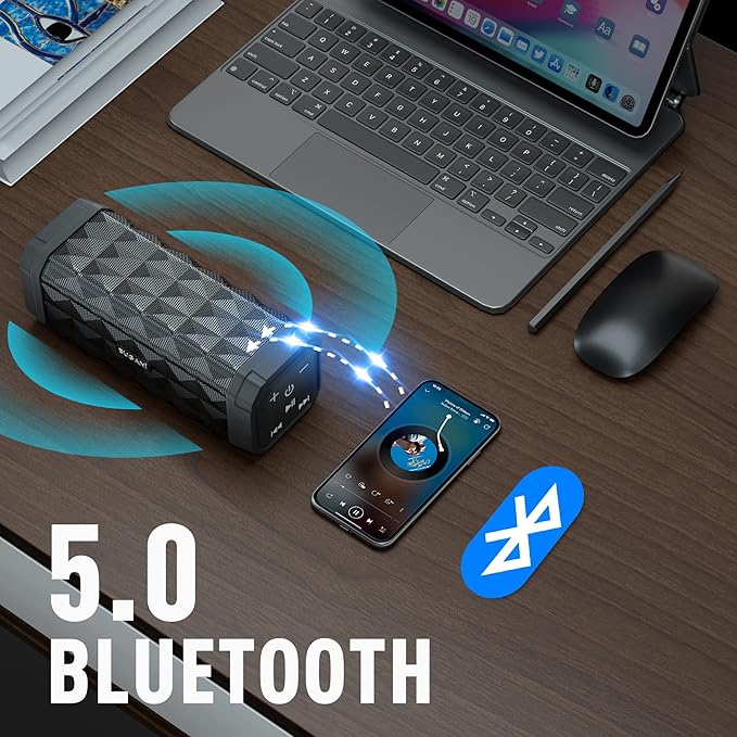 BUGANI Bluetooth Speakers Portable Bluetooth Speaker, 100ft Wireless Range - Image 7