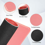 Mouse Pads, Light Pink Standard Mouse Pads, Office and Gaming, Stitched Edges - Image 2