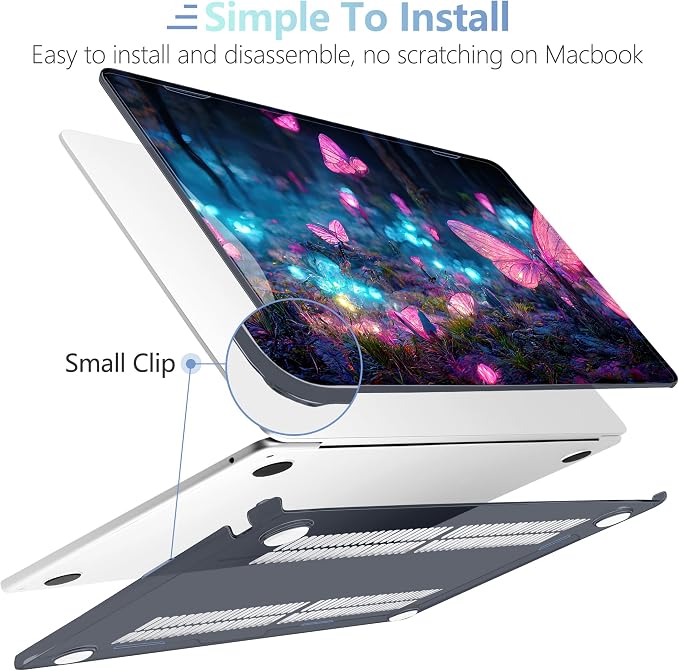 MEEgoodo for M4/M3/M2 MacBook Air 15.3 inch Case 2025 2024 2023, Case Fit Model - Image 5