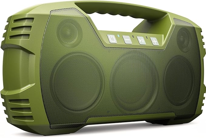 IPX7 Waterproof Outdoor Bluetooth Speaker, 32H Playtime, Floating Design by HOULZALLEE