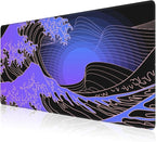 Mouse Pad, Large Ocean's Crest Leap Desk Mat, Extended Non-Slip Gaming Keyboard by NIYLYNSYN