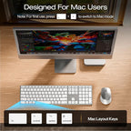 Full-Size Metal Wireless Keyboard and Mouse - Image 4