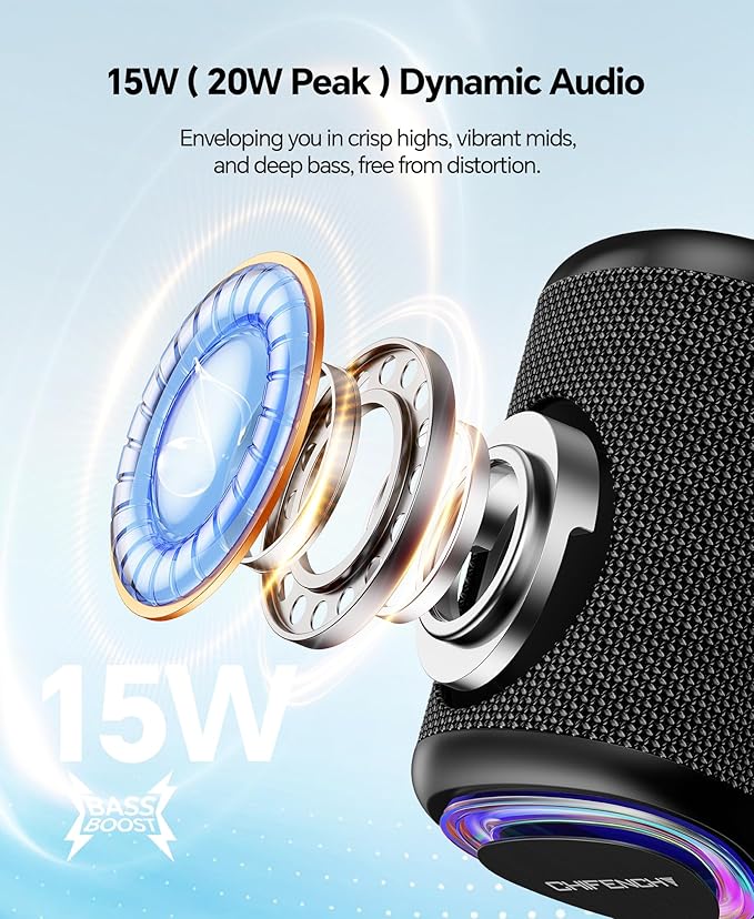 Portable Bluetooth Speaker Beach Essentials: Powerful Crystal Clear - Image 2