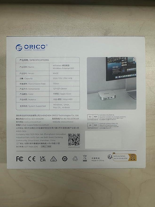 ORICO MiniMate SE Mac mini M4 2TB Storage & Docking Station, External SATA SSD - Image 10