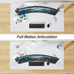 AVLT Single 17"-45" Monitor Arm Desk Mount Premium Mechanical Spring fits One - Image 5