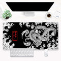 Black and White Mouse Pad Extra Large Gaming Mousepad XL Dragon Desk Mats by Cindasun