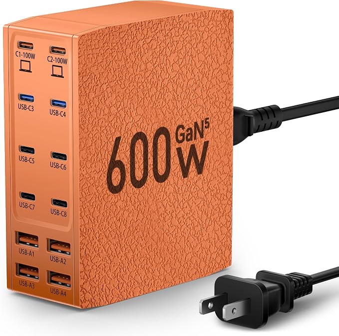 Charging Station, 12-Port USB C Charger Block by SAIPKYGS