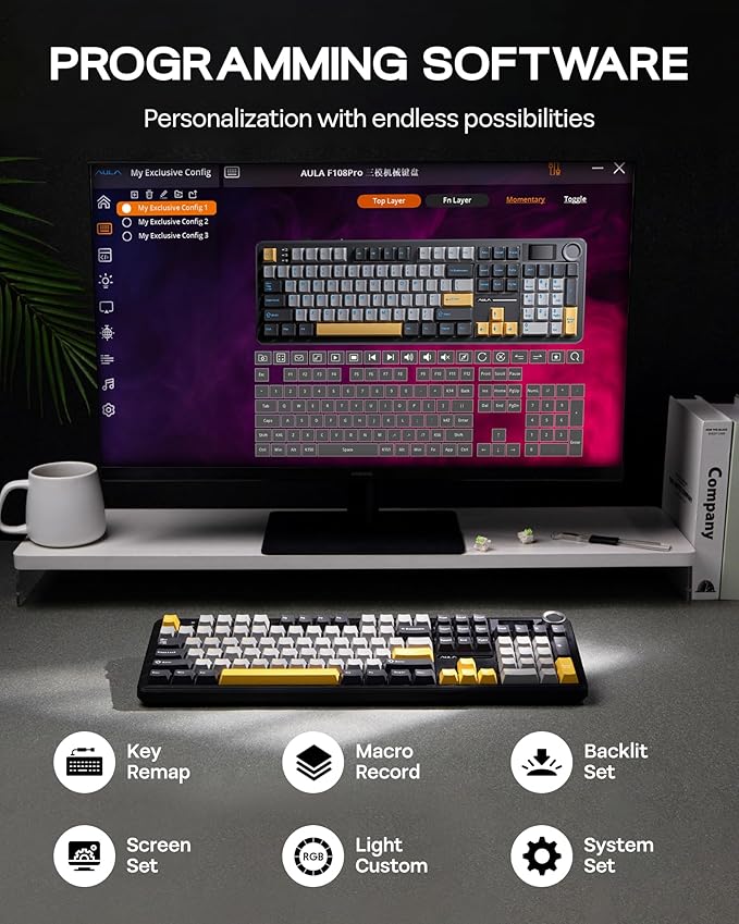 EPOMAKER X Aula F108 PRO Wireless Gaming Keyboard - Image 7