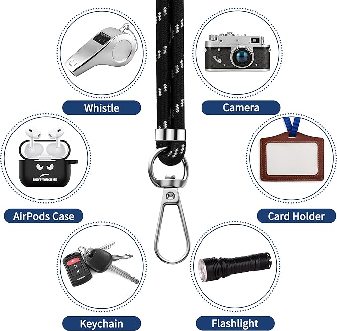 CACOE Cell Phone Lanyard Universal Crossbody Multifuctional Lanyard Compatible - Image 4