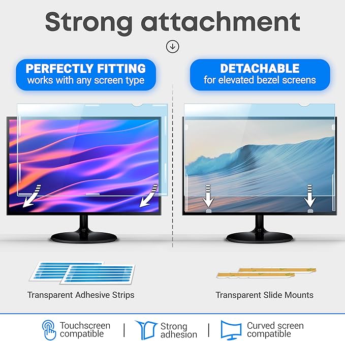 27 inch Blue Light Blocking Screen Protector Panel - Image 4