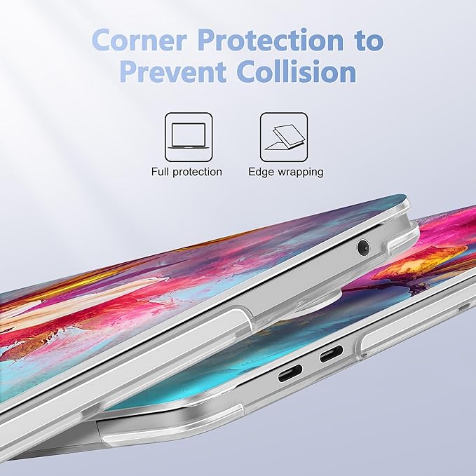 May Chen for New MacBook Pro 13 Case 2022 2020 Release, Plastic Crystal Hard - Image 3