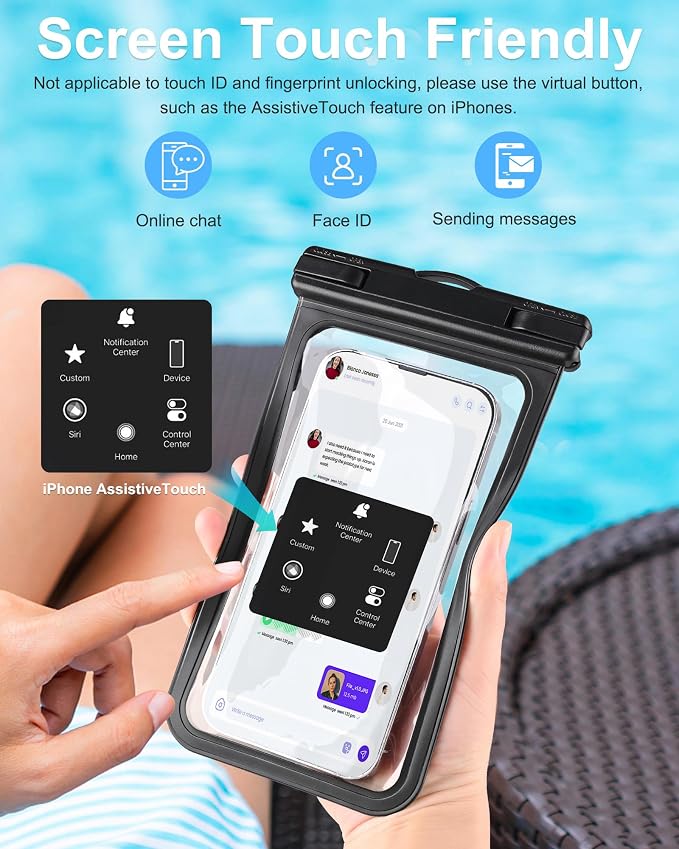 3-Pack Waterproof Phone Pouch for Cruise Essentials 2025, Beach Vacation - Image 4