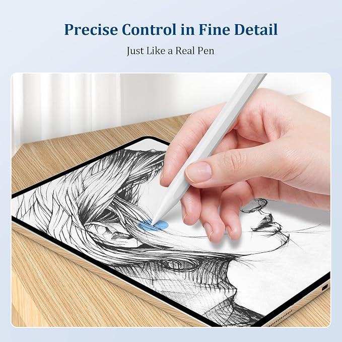 Upgraded Replacement Tips for Apple Pencil Pro/2nd Gen/1st Gen/USB-C, No Wear - Image 7