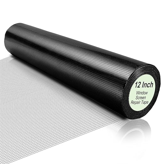 Extra Wide 12 inch x 20 ft Window Screen Tape Mesh Repair Strong Adhesive by CroBlissful