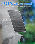 Solar Panel for Security Camera, 5W USB Solar Panel for DC 5V Security Camera - Image 2