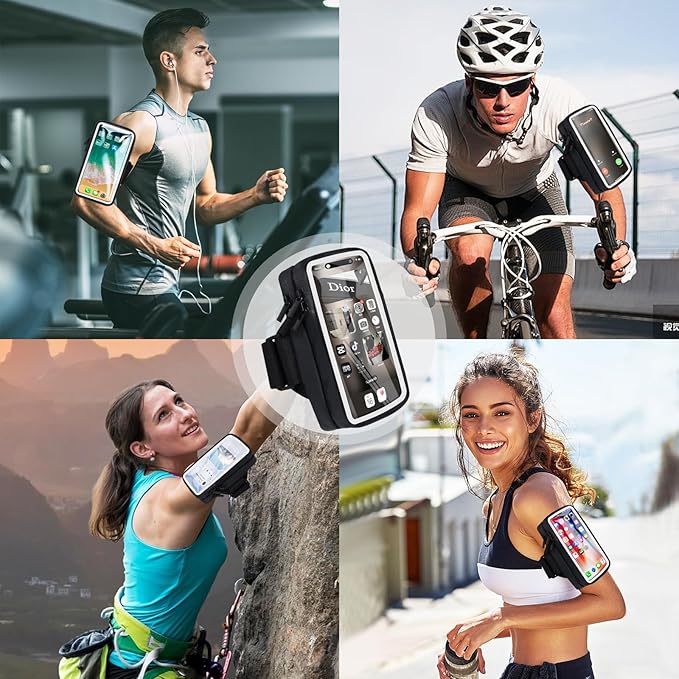 Phone Holder for Running Armband Cell Phone Holder iPhone 16 16e 15 14 13 12 11 - Image 2