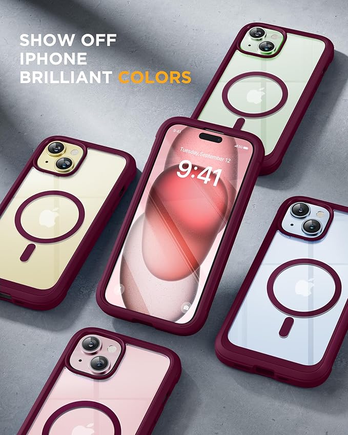 Miracase Glass Series for iPhone 15 Case Full-Body Magnetic Case - Image 7