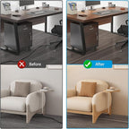 Floor Cord Cover 6ft, Cord Hider Floor Gray Wood, Cable Management Prevent Trips - Image 3