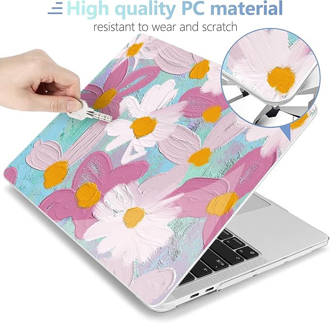MEEgoodo Case for MacBook Pro 13 inch Case 2022 2021 2020 New A2338 M2/M1 A2251 - Image 3