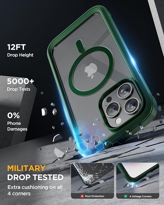 Miracase Magnetic for iPhone 12 Pro Max Case Full-Body Phone case - Image 4