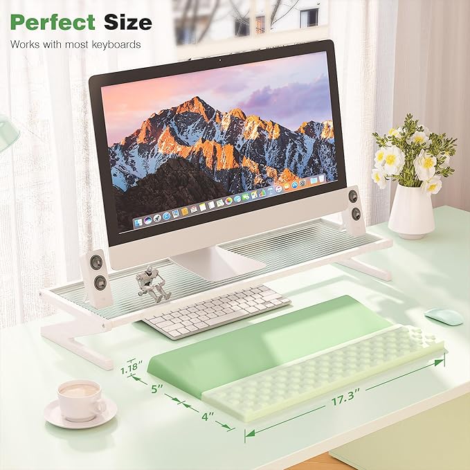 Ospelelf Keyboard Wrist Rest Comfortable Ergonomic Keyboard Stand Riser Holder - Image 6