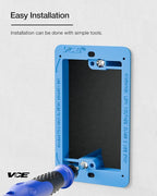 VCE Low Voltage Mounting Bracket Single Gang Wall Plate, Flush Low Voltage Box - Image 3