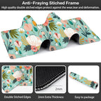 Colorful Flowers and Berries Desk Mat, Large Beautiful Floral Branches Gaming - Image 3