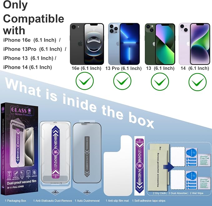 2 Pack Anti Blue Light Matte Screen Protector - Image 2