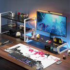 Chinese Ink Painting Desk Mat, Large Abstract Landscape Painting Gaming - Image 6