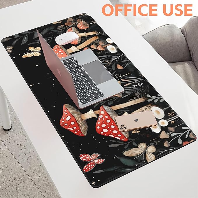 Mouse Pad Large Magical Fantasy Mushroom Non-Slip Game Desk Mat - Image 5