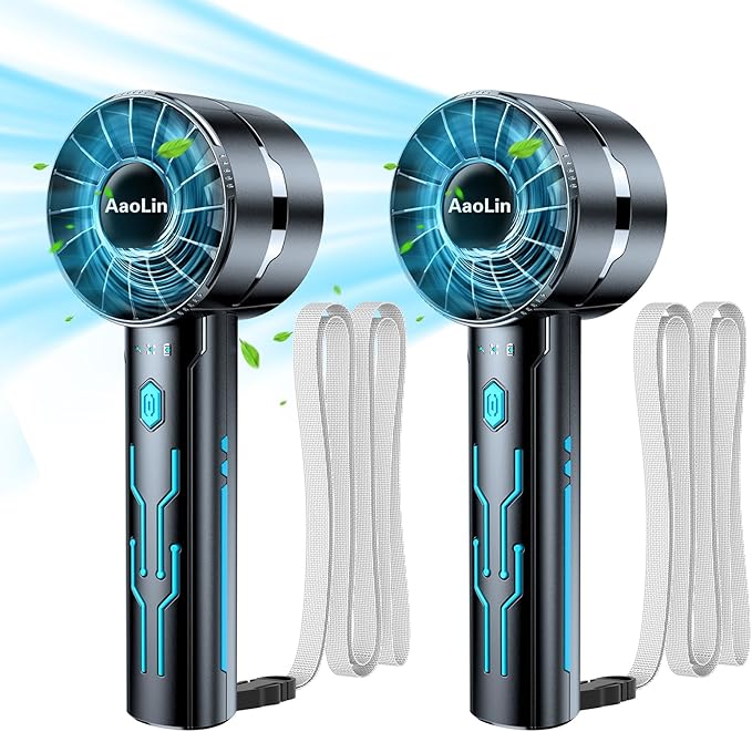 2pcs Portable Handheld Turbo Fan by AaoLin