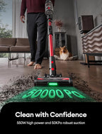 Ultenic Cordless Vacuum Cleaner, 550W/50Kpa, 60Mins Runtime, 180°Bendable Wand - Image 2
